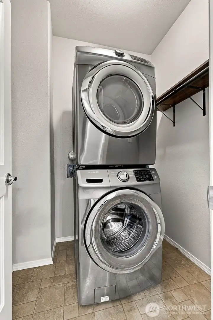 Laundry with Stackable Washer/Dryer Laundry with Stackable Washer/Dryer