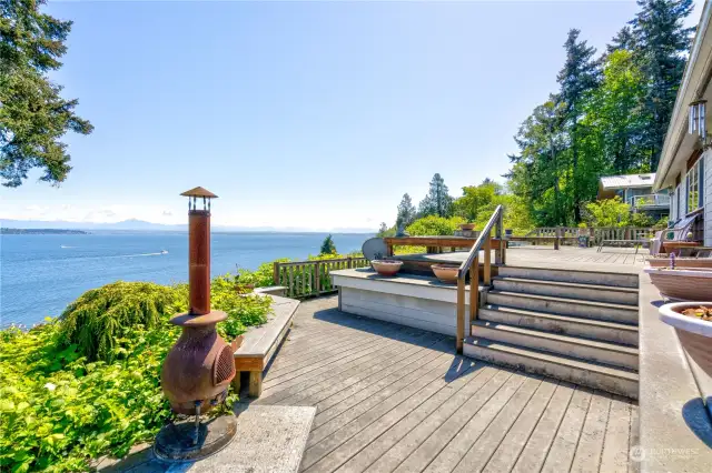 Enjoy the views from your hot tub on the deck