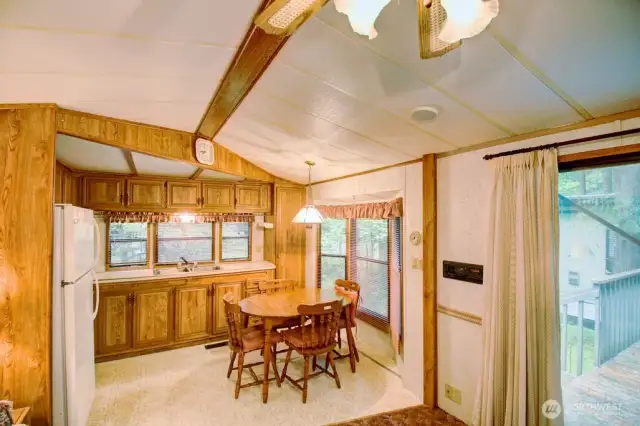 Kitchen and dining area