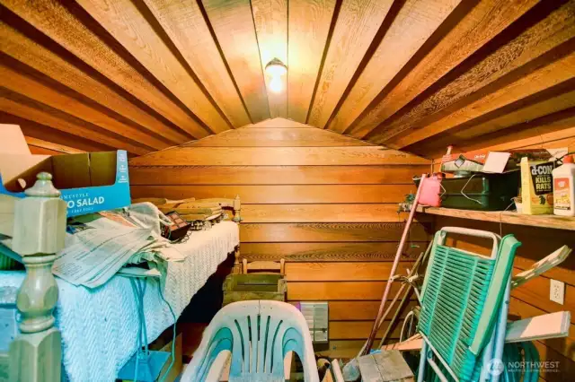 Shed interior