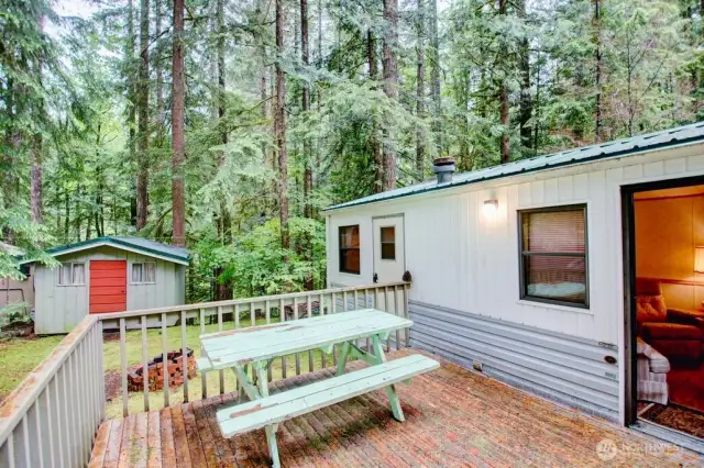 Deck space enough for some deck furniture