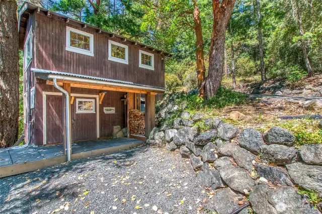 Second cabin also has sleeping space, 3/4 bath and a kitchen.