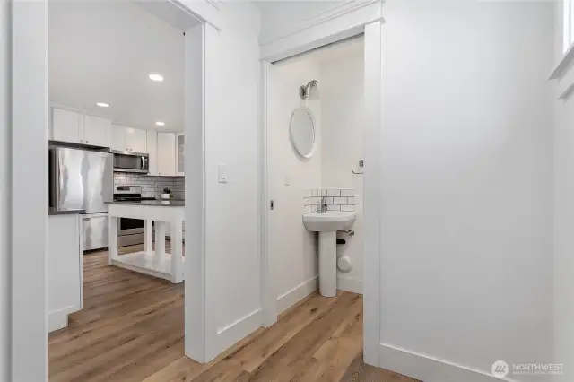 "Office" and 1/2 bath