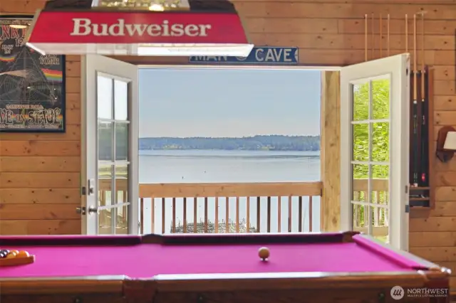 Stunning views from french doors