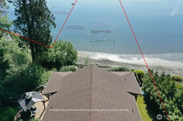 Tidelands on own parcel in front of home.