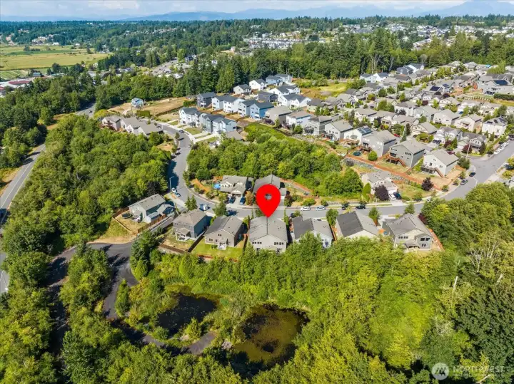 Property line surrounded by protected Green Belt for added privacy & peace.