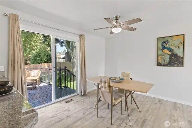 Dining Room off of the Kitchen ..