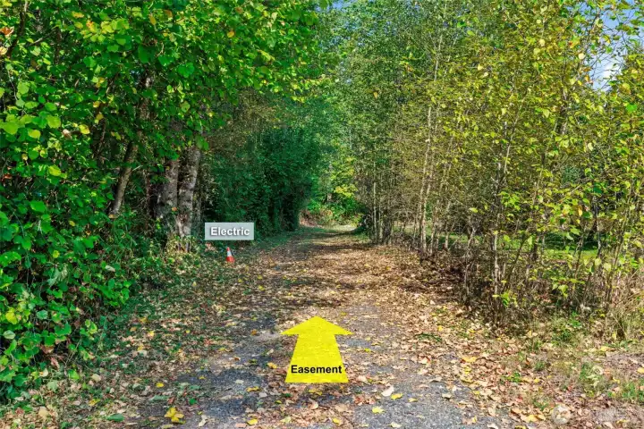 Easement recorded on title.
