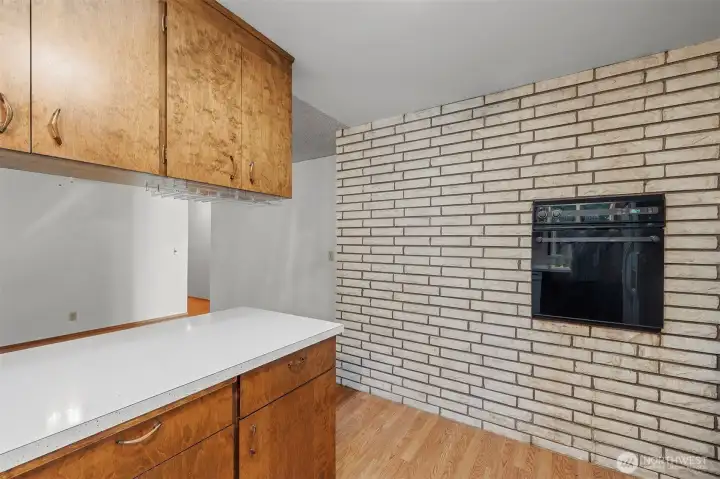 wall oven in kitchen