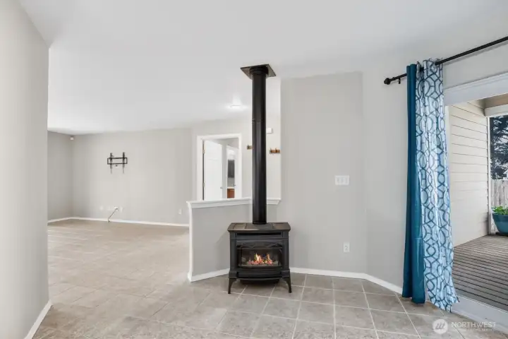 Cozy Propane Fireplace