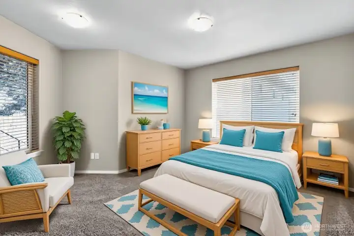Virtually Staged 3rd Bedroom