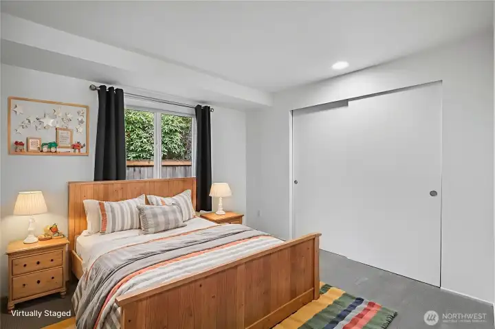 Bedroom #2 -Home features newer professionally installed blinds throughout, designed with dual light-filtering and room-darkening blinds