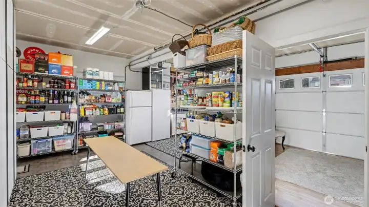 A spacious garage with room for storage, projects, and everyday organization.