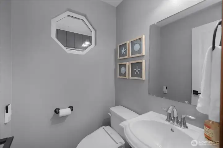 Half bathroom on main floor.
