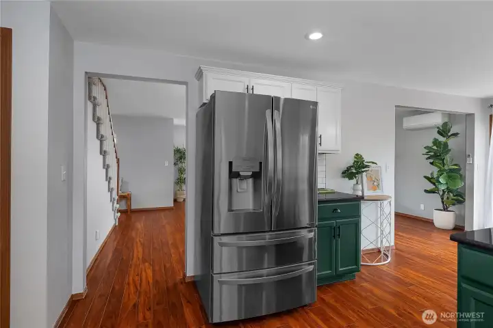 All stainless steel appliances included.