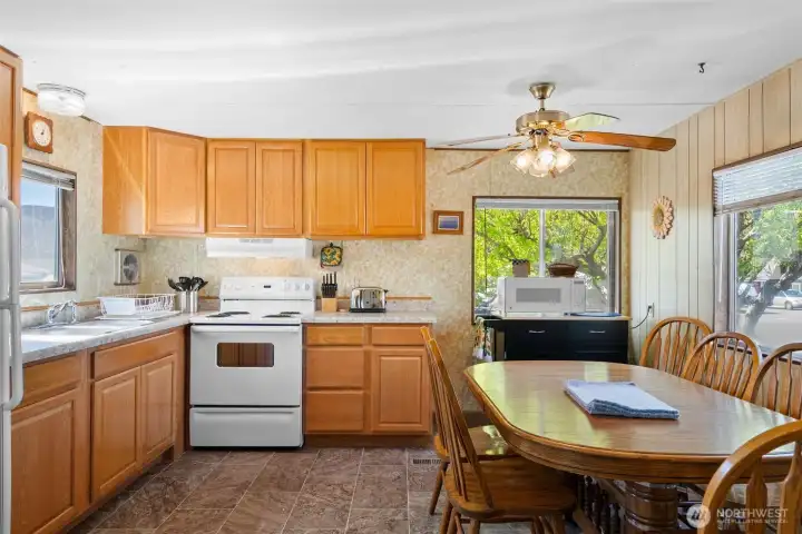 Lower cabinets and flooring new in 2021.