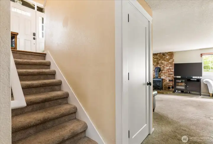 Stairs to the lower level.