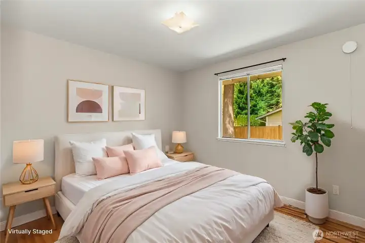 Virtually Staged 3rd Bedroom