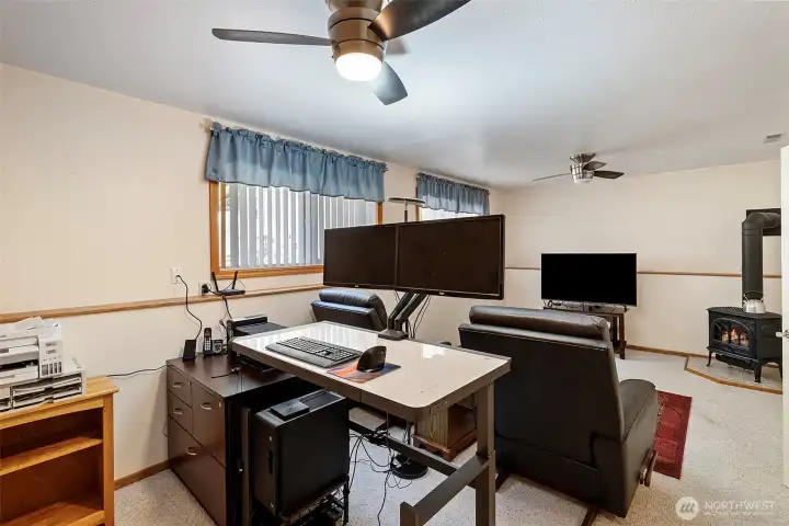 Downstairs family room