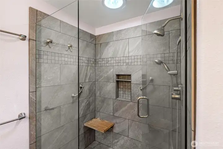 Primary oversized modern shower