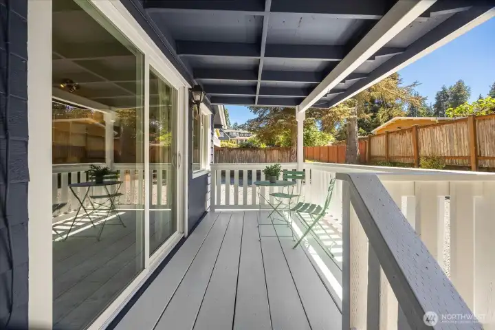 Covered Porch off Kitchen