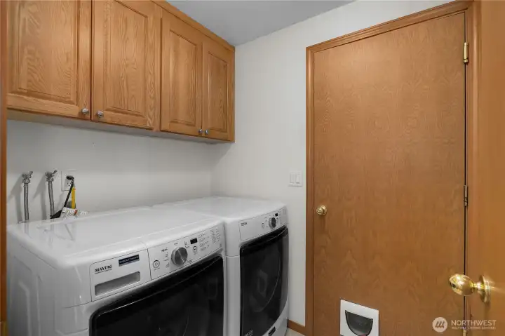 Washer and dryer convey with home.