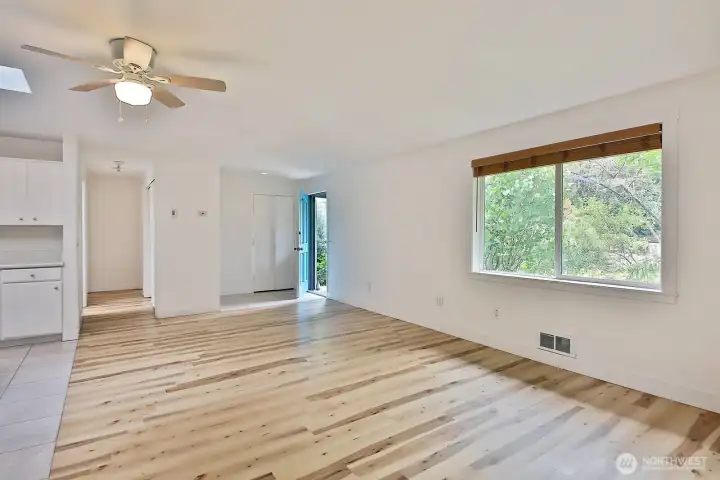 Bright and freshened up interior awaits new owners. There is a tile entry with coat closet as you come inside. Bright and freshened up interior awaits new owners. There is a tile entry with coat closet as you come inside.