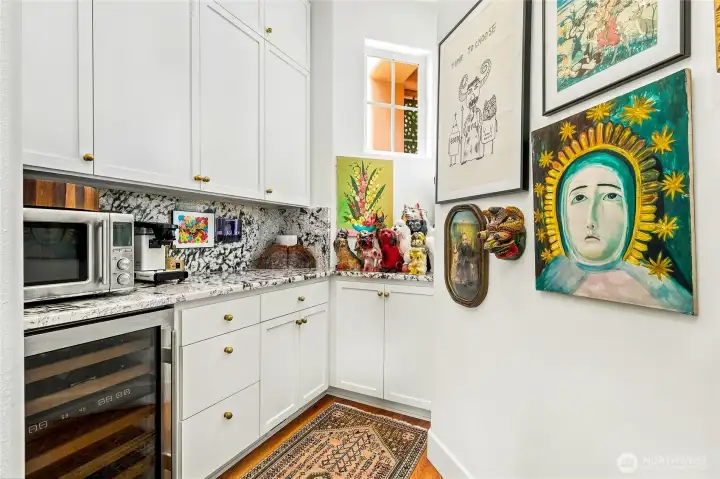 Pantry off of the Kitchen with Cooler Pantry off of the Kitchen with Cooler