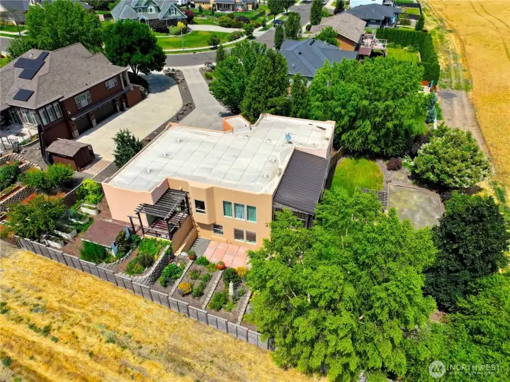 Drone shot looking from the South East corner. Drone shot looking from the South East corner.