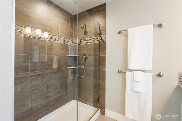 Spacious primary bath shower Spacious primary bath shower