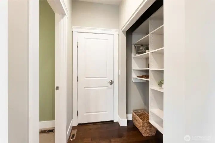 Walk through pantry space on the way to the garage Walk through pantry space on the way to the garage