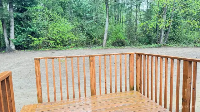 Deck in front of Back Home