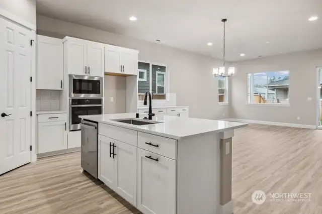 Kitchen - photos not of actual home, taken from a similar Abbot floorplan