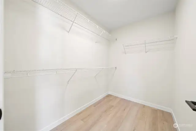 primary walk in closet.