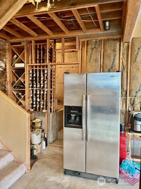 Unfinished basement - potential wine cellar