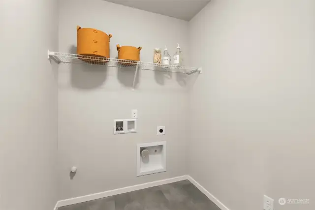 Laundry with cabinet options