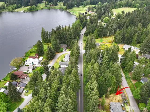 Private lake access located at the corner of Apollo, across Bayview Rd.