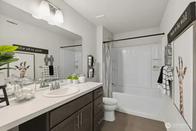 2nd bath-fullInterior Pictures: Disclaimer- Photos are of another Lina floor plan from a previous community, photos are for illustrative purposes only. Finishes, flooring, upgrades, or other features may vary.