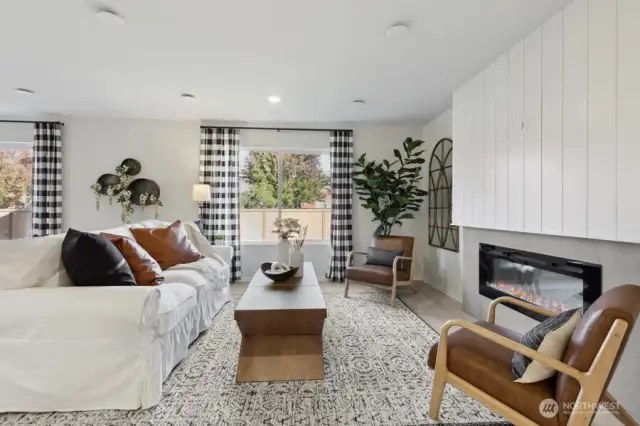 Open Concept living/dinining/kitchen-Interior Pictures: Disclaimer- Photos are of another Lina floor plan from a previous community, photos are for illustrative purposes only. Finishes, flooring, upgrades, or other features may vary.