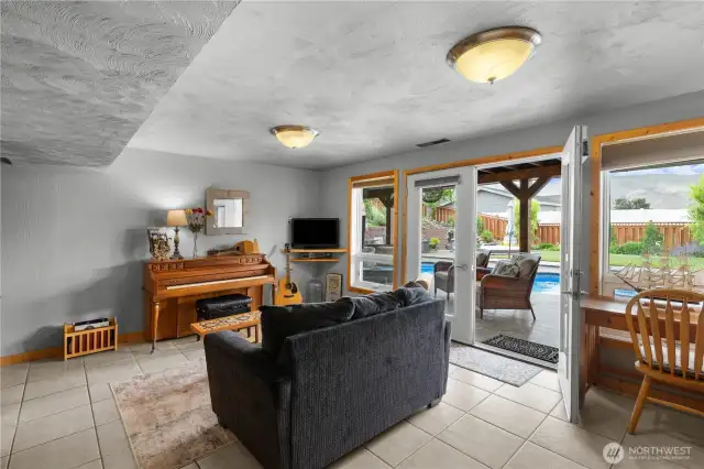 Lower family room