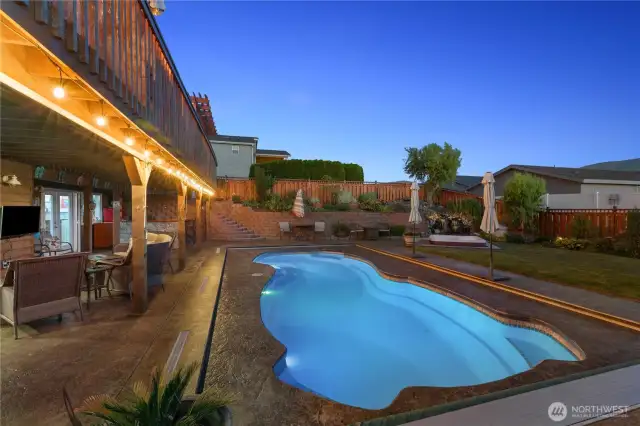 In Ground Pool W/  Auto Cover