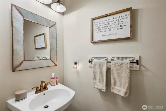 1/2 bath on main level