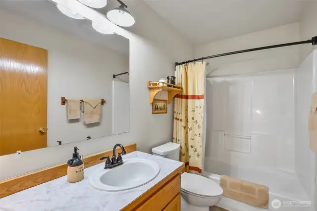 Full guest bathroom on second level