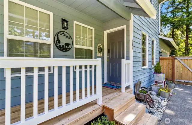 Entry porch to home
