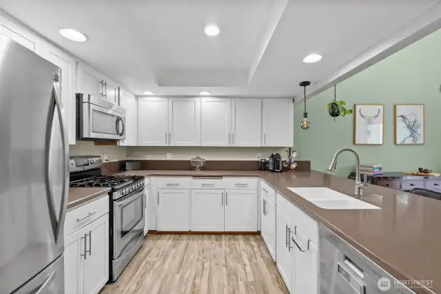 Kitchen from kitchen entrance