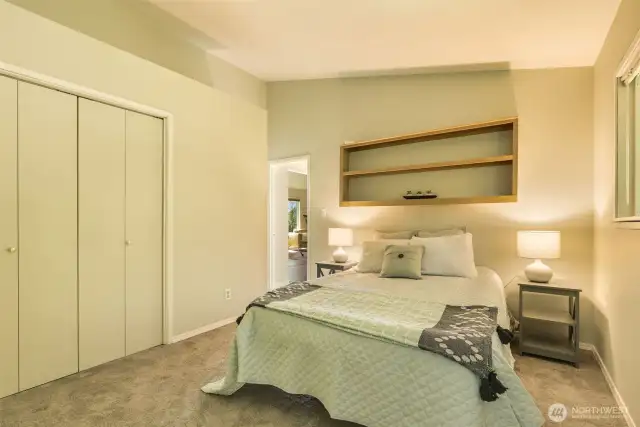 Big closets, here, too.