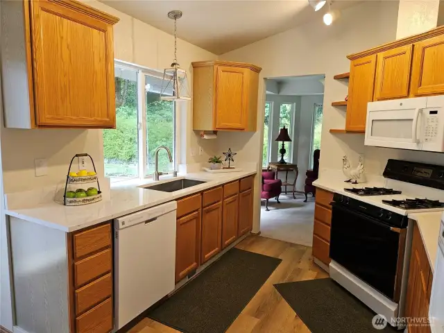 New LVP flooring in Kitchen & Baths