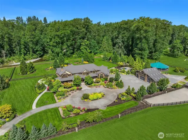 Aerial view of Home