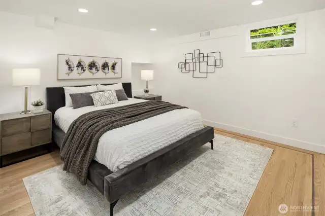 Non Conforming Bedroom in basement.