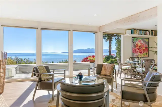 This beautiful living room is awe-inspiring and incredibly quiet and peaceful.